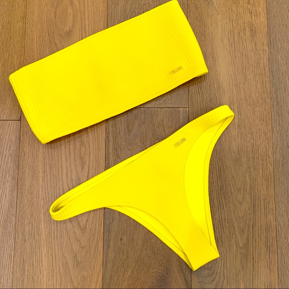 Triangl “Twinnie” bandeau neoprene bikini